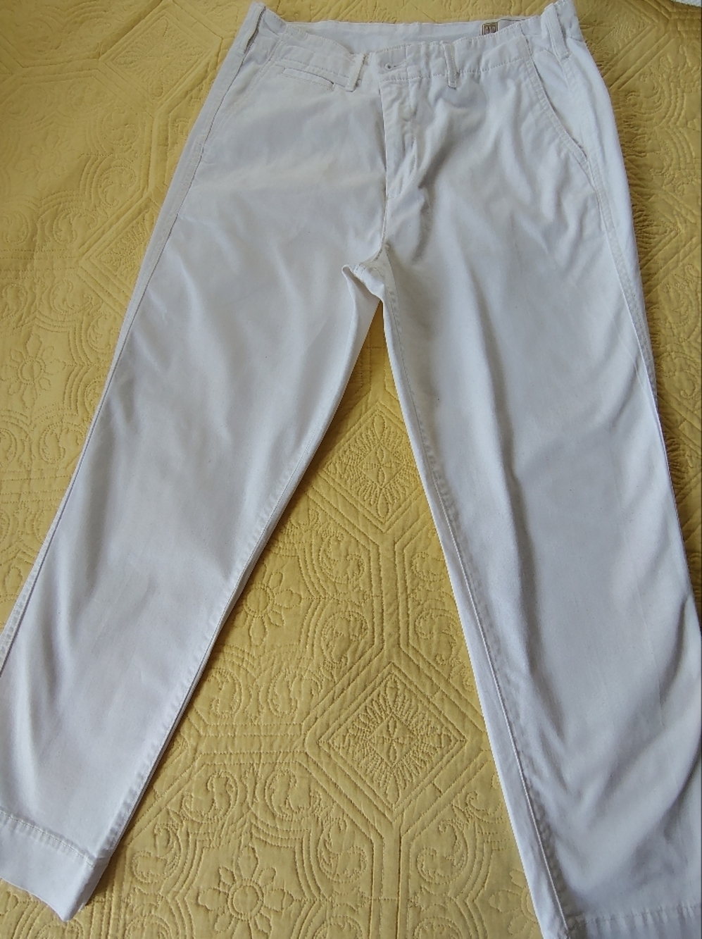 GAP Women's Casual White Pants - Classic Straight Fit Size 10